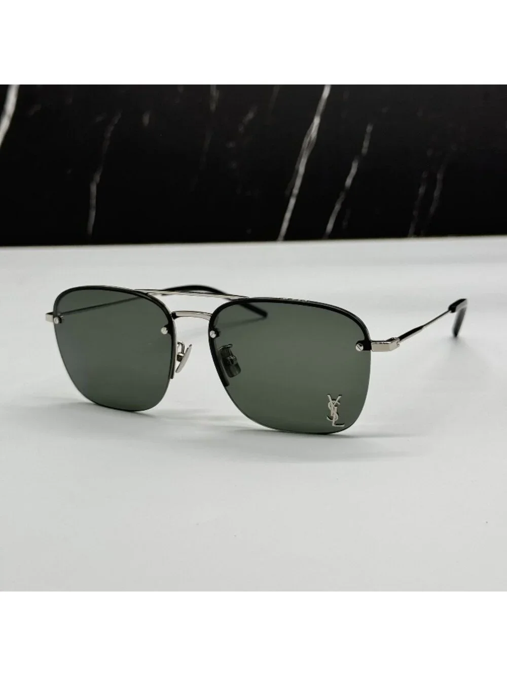 Saint Laurent SL309M 006 Unisex Pilot Frame Sunglasses